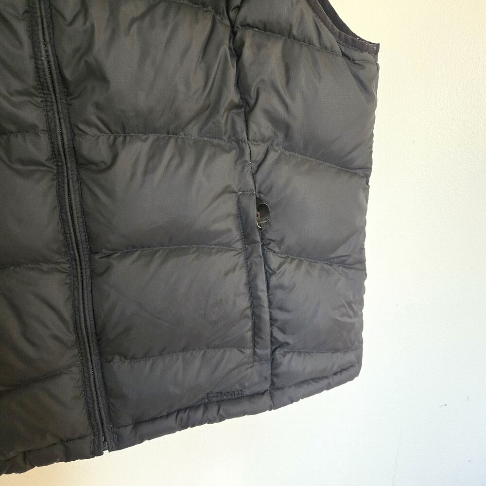 L.L. Bean Black Goose Down Puffer Vest Size XL - Picture 4 of 7